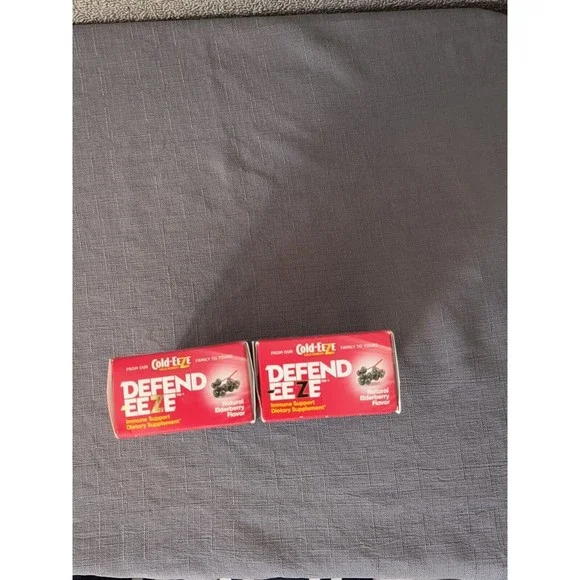 2 Pack Cold-EEZE Defend-EEZE Immune Support 30 Elderberry Flavor Lozenges no Exp - Picture 2 of 7